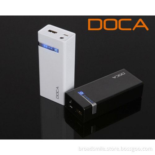 high capacity 5600mah external battery with LED torch functi